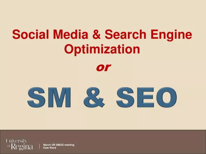 social media search engine optimization or