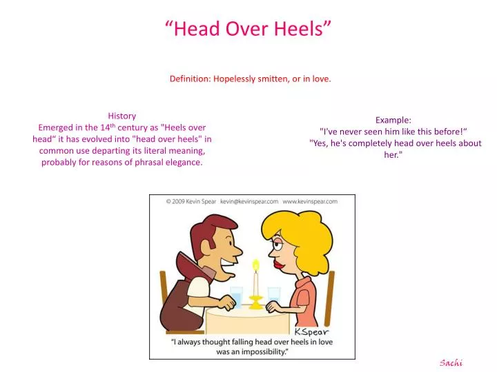 Fall) Head Over Heels - English Idioms & Slang Dictionary