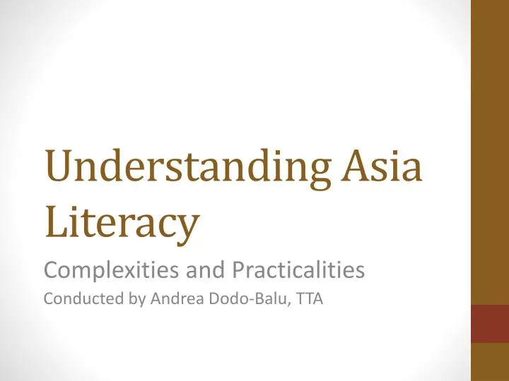 understanding asia literacy