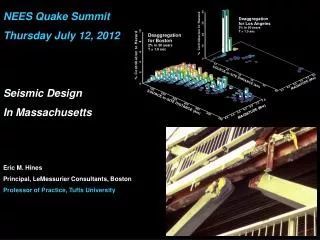 NEES Quake Summit Thursday July 12, 2012 Seismic Design In Massachusetts