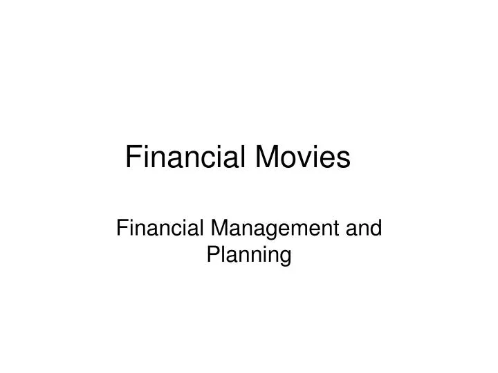 financial movies