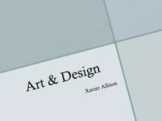 Art &amp; Design