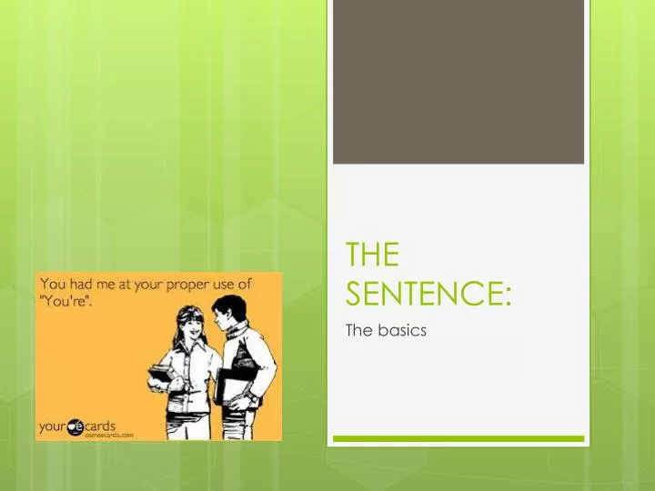 the sentence