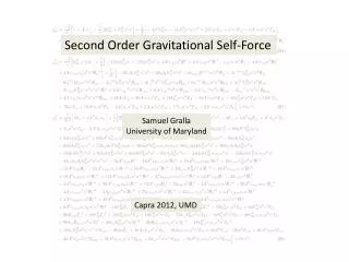 Second Order Gravitational Self-Force