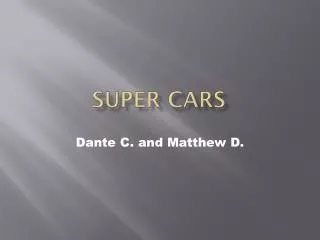 Super Cars