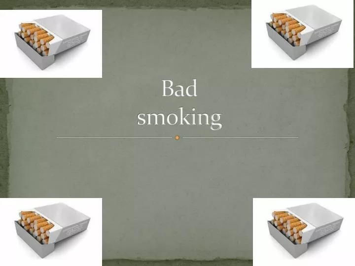 bad smoking