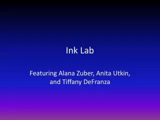 Ink Lab