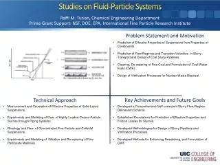 Studies on Fluid-Particle Systems