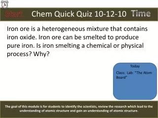 Chem Quick Quiz 10-12-10