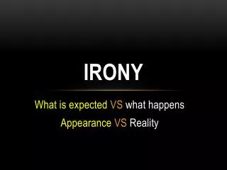 irony