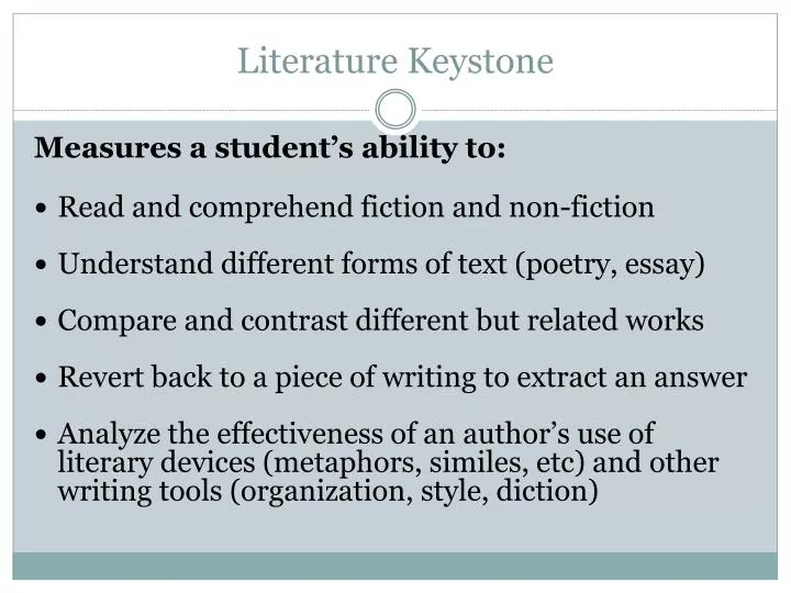 literature keystone