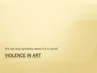 Violence in Art