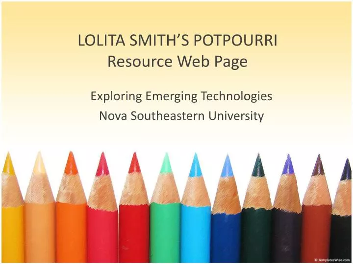 lolita smith s potpourri resource web page