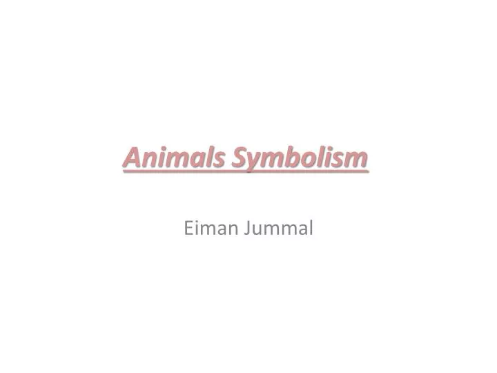 animals symbolism