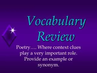 vocabulary review