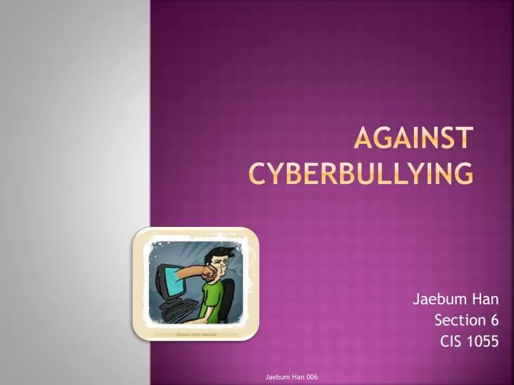 against cyberbullying