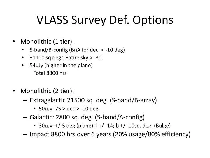 vlass survey def options