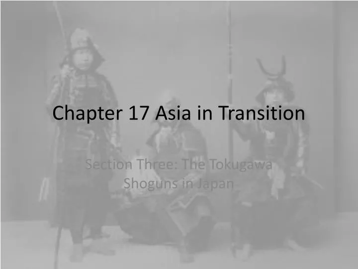 chapter 17 asia in transition