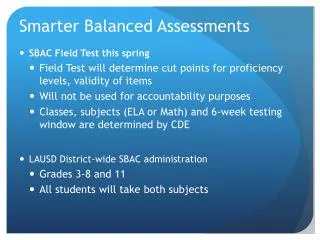 Smarter Balanced Assessments