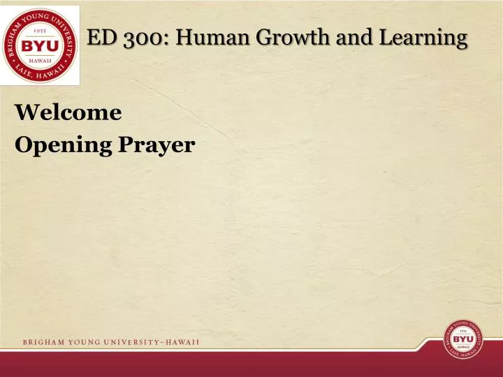 ed 300 human growth and learning