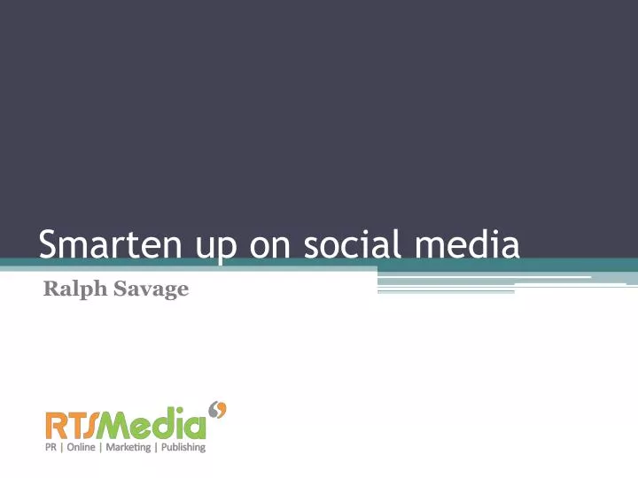 smarten up on social media