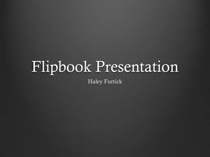 flipbook presentation