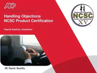 Handling Objections NCSC Product Certification