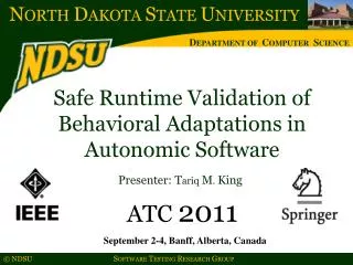 Safe Runtime Validation of Behavioral Adaptations in Autonomic Software