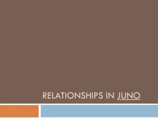 Relationships In JUno