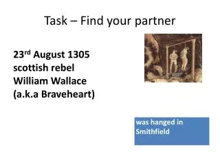 Task – Find your partner