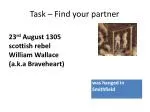 Task – Find your partner - slide 1