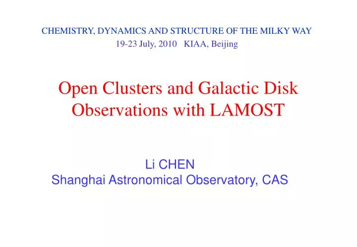 open clusters and galactic disk observations with lamost