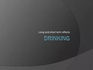 long and short term effects