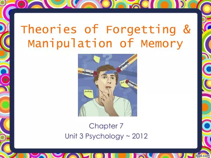 theories of forgetting manipulation of memory