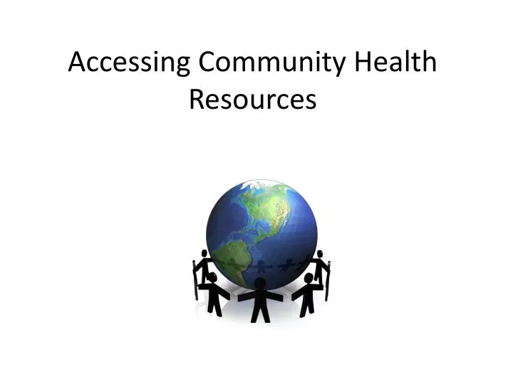 accessing community health resources