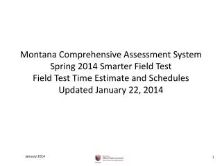 Time Estimates and Scheduling Notes