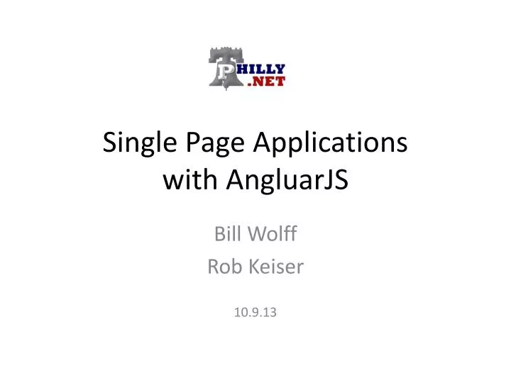 single page applications with angluarjs