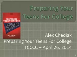 Preparing Your Teens For College