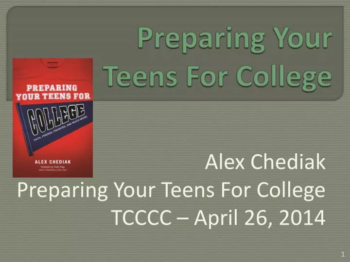 preparing your teens for college