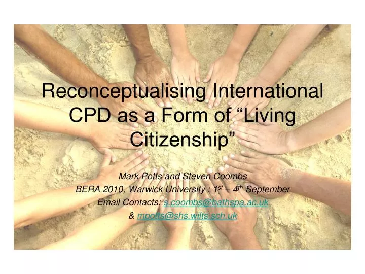 reconceptualising international cpd as a form of living citizenship