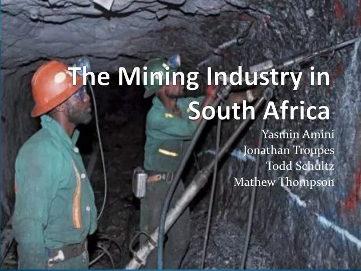 the mining industry in south africa