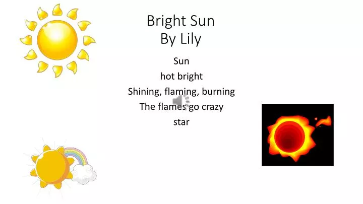 bright sun by lily