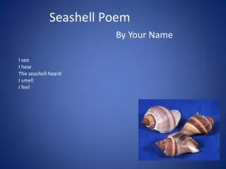 Seashell Poem