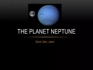 The planet neptune