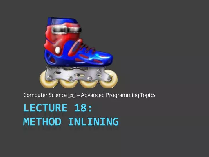computer science 313 advanced programming topics