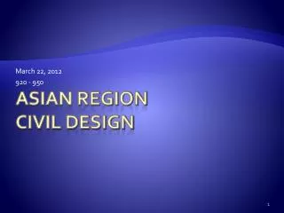 Asian Region Civil Design