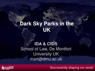 IDA &amp; CfDS School of Law, De Montfort University UK mart@dmu.ac.uk