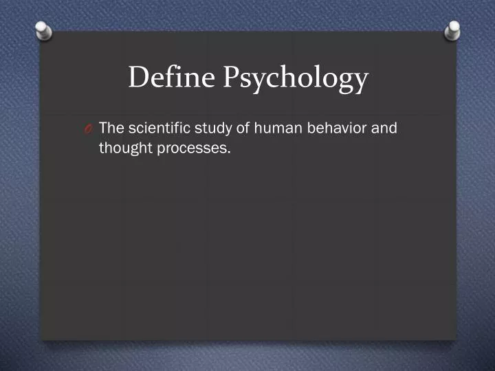 define psychology
