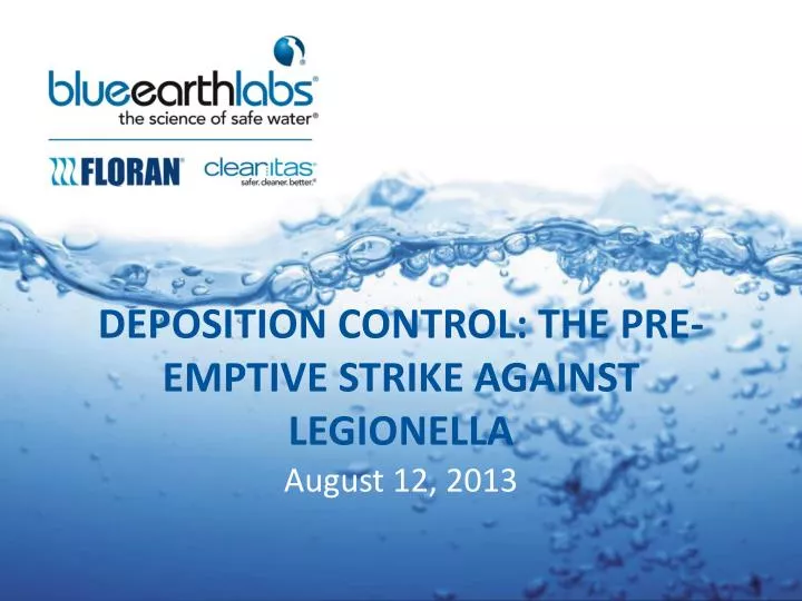 deposition control the pre emptive strike against legionella