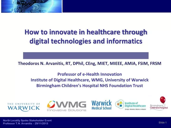 how to innovate in healthcare through digital technologies and informatics